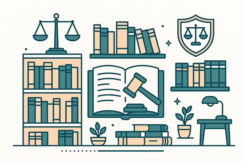 Legal directory concept illustration